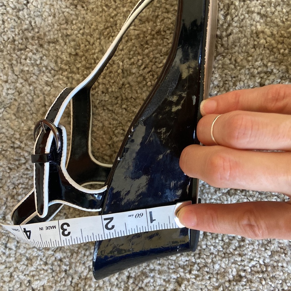 White House Black Market | Patent Leather Wedge Heels - Picture 7 of 7